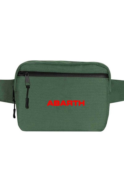 CrowsGate Abarth Text Line Waist Bag Green Color