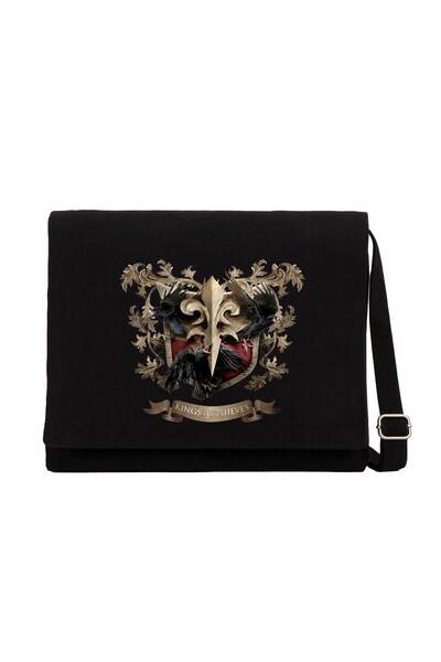 CrowsGate Geoff Tate Kings & Thieves Black Canvas Messenger Bag