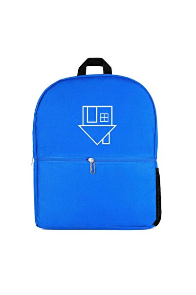 CrowsGate The Neighborhood Black Logo Backpack Blue Color