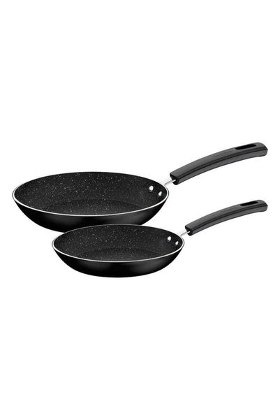 Generic Brand Tramontina Sicília Black Aluminum Frying Pan Set with Interior ...