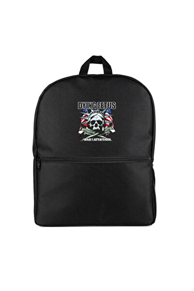 CrowsGate Dying Fetus War of Attrition Backpack Black Color