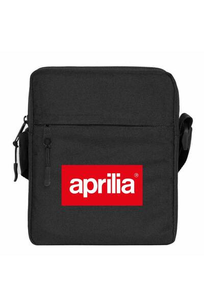 CrowsGate Geantă de umăr Aprilia Logo Culoare Neagră