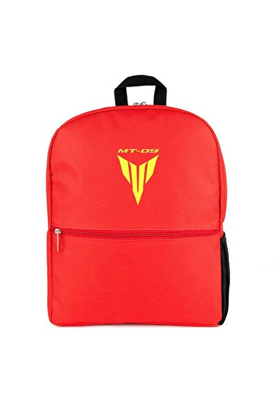 CrowsGate Yamaha Mt 09 Logo Text Backpack Red Color