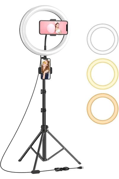 Generic Sworway Selfie Ring Light, 10" Ring Light with Tripod Stand & Phone H...