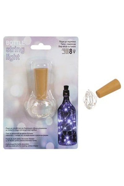 OEM Bottle Stopper with 8 LED Bulbs - Cool White Light