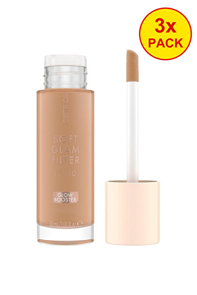 Catrice 3X Pack Soft Glam Filter Fluid, No. 030, Nude, Vegan, Oil-Free, Fragr...