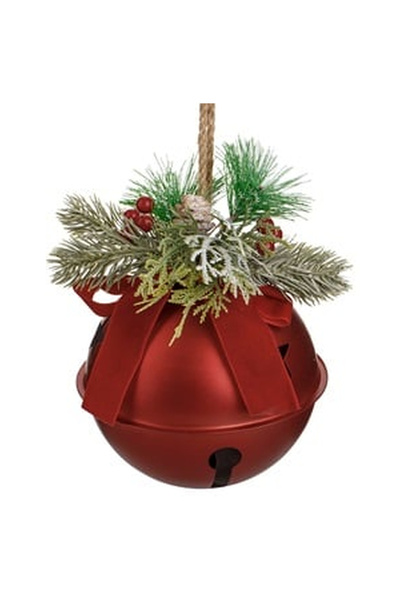 OEM Decorative Christmas Bell Ø14cm with Berries Branch
