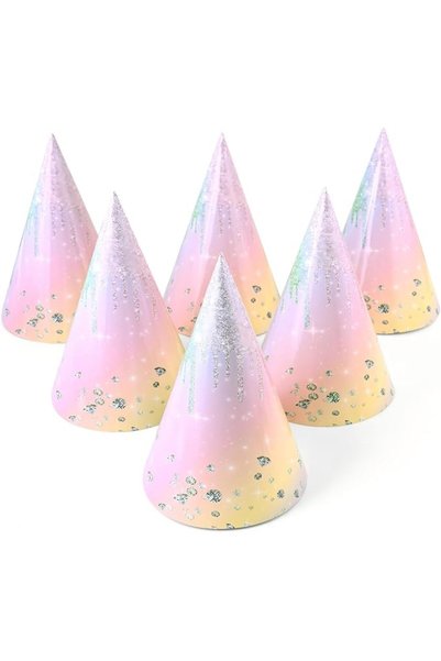 KASTWAVE 12 PCS Party Hats for Kids and Adults, Party Headwear, Happy Birthda...