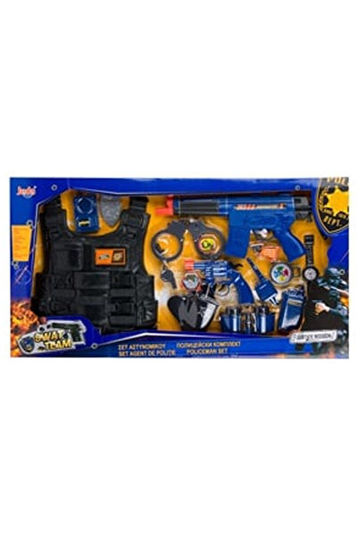 OEM Set Politist cu Vesta Arma cu Sunet & Lumini - 8 piese