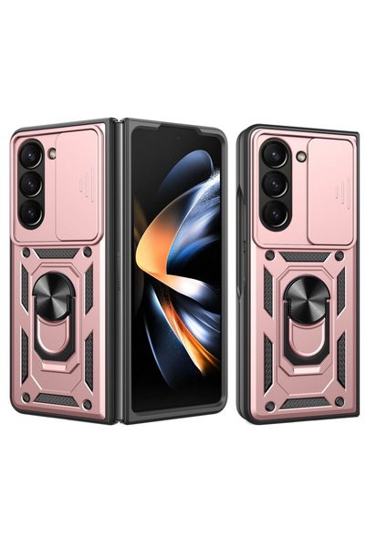 XGSM Carcasă blindată pentru Samsung Galaxy Z Fold5 5G, CamShield Slide, auri...