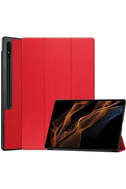 XGSM Husă pentru Samsung Galaxy Tab S9 Ultra, Smartcase, roșu