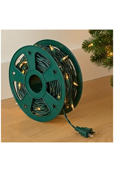 OEM Suport Organizator Rotund Verde pentru Luminite Ø23x6cm