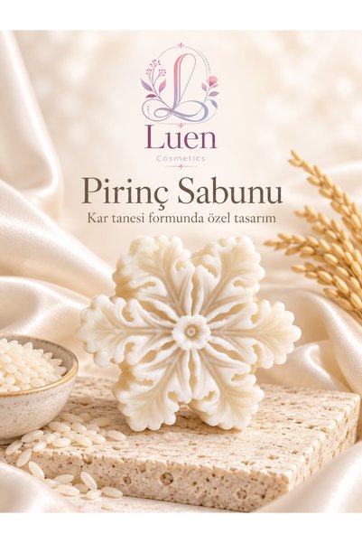Fermente Pirinç Suyu ve Pirinç Kepeği Yağlı Kar Tanesi Sabun