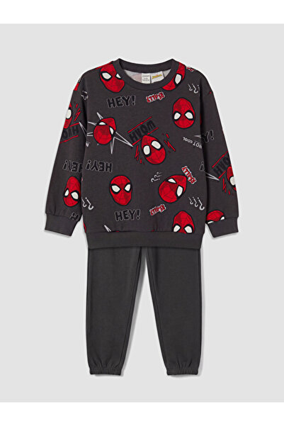 LC Waikiki Rmz Gi̇yi̇m Farki̇yla Spider-Man Printed Boys' Tracksuit Set