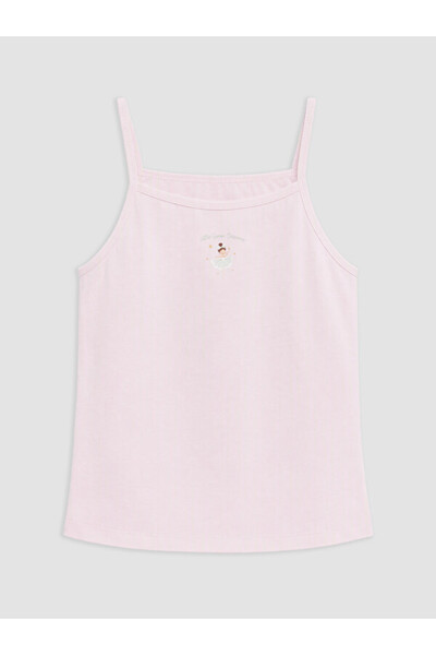 LC Waikiki Rmz Gi̇yi̇m Farkiyla Girls' Tank Top with Drawstring Straps