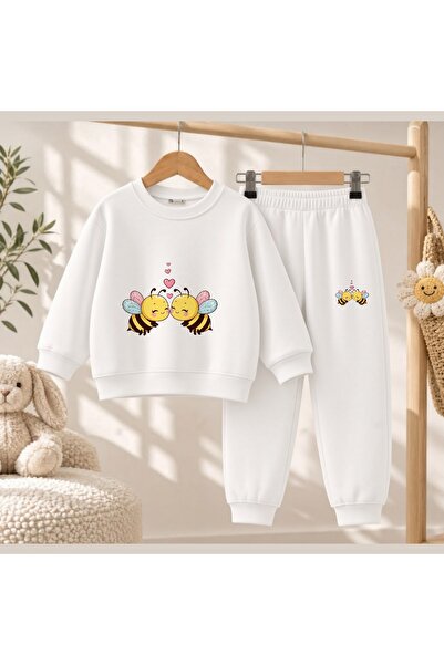 playwear Timski dres Brother Bee sa printom za devojčice i dečake, okrugli izrez
