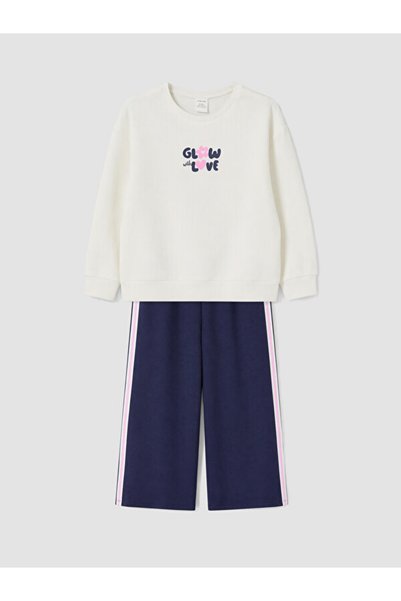 LC Waikiki Quality Pieces from Çelebi Store Printed Soft Touch Set for Girls