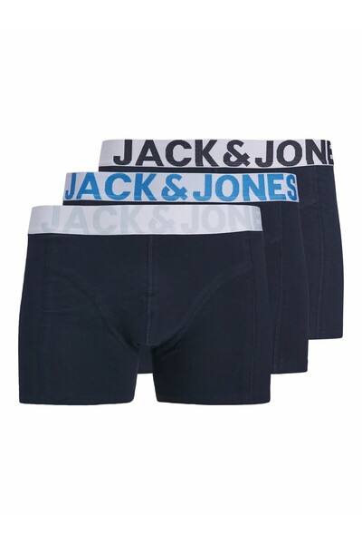 Jack & Jones Muške tamnoplave 1 Jacconor jednobojne gaće, 3 komada Noos bokse...