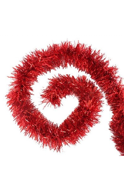 BenimMarifetlerim Birthday Christmas Pine Tree Red Glitter Ornament 1 Piece