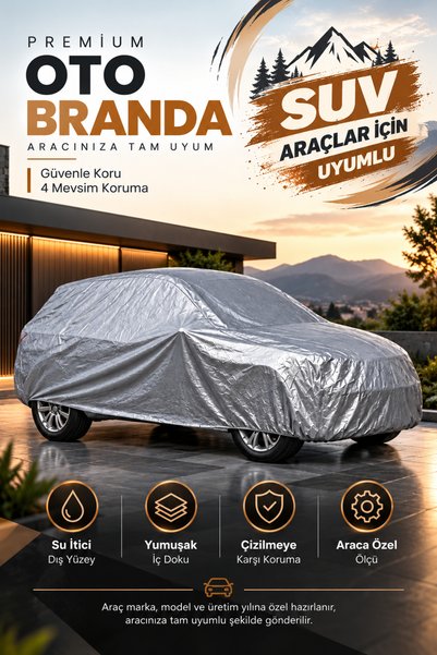 Guerrino VOLKSWAGEN TİGUAN (2024-2026) SUV Uyumlu Araba Brandası Oto Branda Araba Örtüsü Araç Çadırı