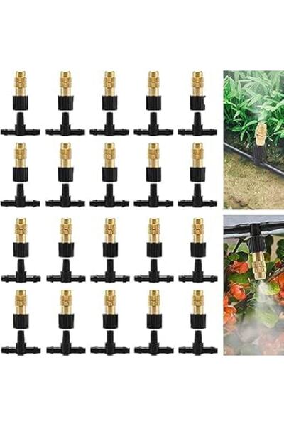 EXCEFORE 20Pcs Three-Way Atomizing Nozzle with Drip Irrigation Connector for ...
