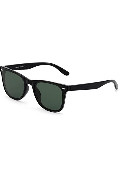 FEISEDY Retro Square Sunglasses for Women Men TR90 Frame UV400 Protection B1141