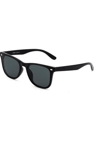 FEISEDY Retro Square Sunglasses for Women Men TR90 Frame UV400 Protection B1141