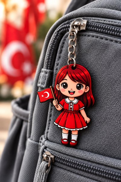 AHŞAP ANAHTARLIK 1 قطعة (مع بطاقة وجيلاتين) سلسلة مفاتيح هدية لعيد 29 أكتوبر