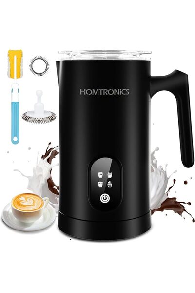 GENERAL Electric Milk Frother 4 in 1, 430ml, Hot & Cold Foam Maker
