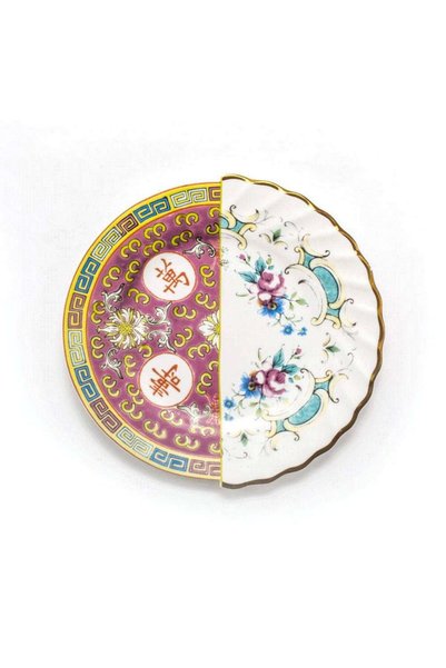 SELETTI Ευδόσια 09703 Πιατέλα Φρούτων, Πορσελάνη Bone China, 20 εκ., Πολύχρωμο