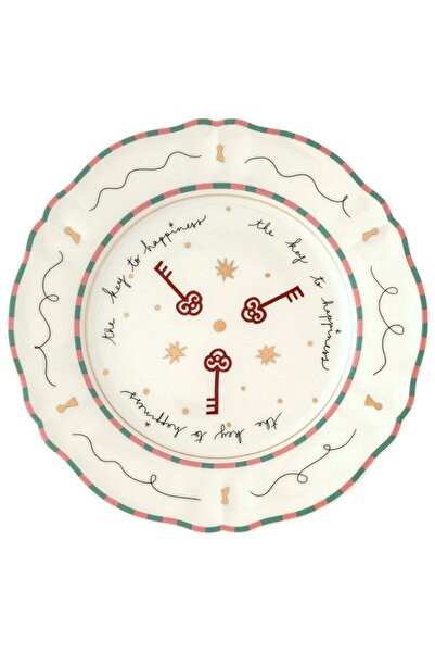 Bitossi Home Chiavi Frutto Della Passione Shallow Porcelain Plate, 26.5 cm