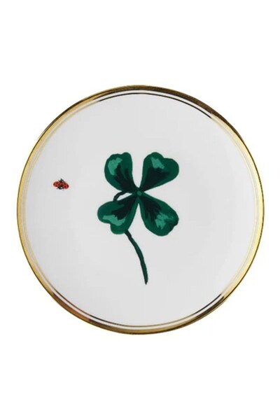 Bitossi Home La Tavola Scomposta Quadrifoglio Dessert Plate, 17 cm, Multicolo...