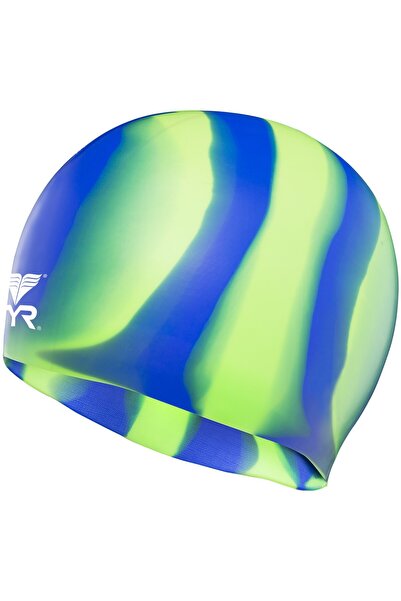 TYR multicolor silicone swimming helmet blue-green