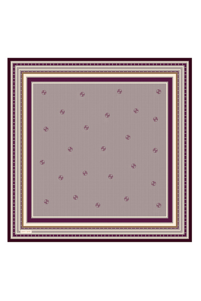 Pierre Cardin Pink 90X90 Silk Twill Scarf