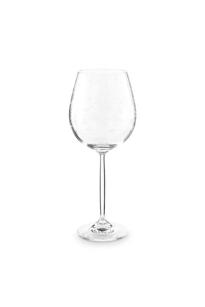 Pip Studio Ποτήρι κρασιού με χαρακτική, 450 ml, Διαφανές