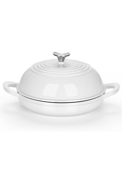 GENERAL E-far Dutch Oven for Sourdough Bread Baking, 6 Qt Round Enameled Cast...