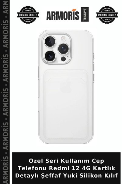 Armoris Special Series Use Mobile Phone Redmi 12 4g Card Holder Detailed Tran...