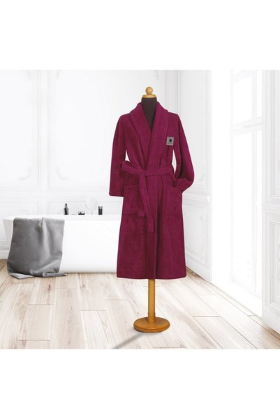 Greenwich Polo Club 3209 Ρόμπα Μπάνιου Βαμβακερή Χωρίς Στριφτό Νήμα, Χρώμα Ρό...