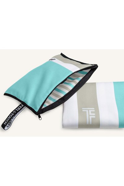 Feel & Touch Ciel Med 05 Σετ πετσετών παραλίας με αδιάβροχο νεσεσέρ, 2 τεμάχι...