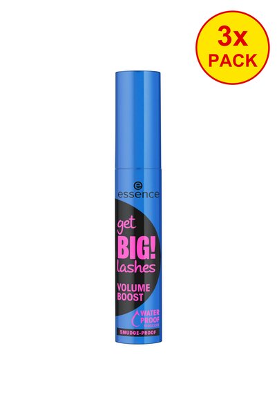 Essence 3x PACK Mascara get BIG! lashes VOLUME BOOST WATERPROOF mascara, 12 ml