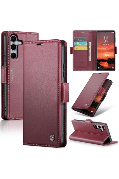 GENERAL Case for Samsung Galaxy S26 FE, Vintage PU Leather Wallet | Card Slot...