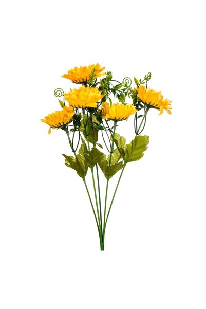 OEM Buchet Flori Artificiale Gerbere Galbene 37 cm – Decor Realist pentru Cas...