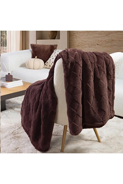 Nef Nef Homeware Nef-Nef Homeware Mizenie Καφέ Ριχτάρι Καναπέ, 130 x 180 εκ.