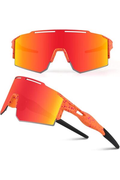GENERAL Ukoly Cycling Sunglasses for Men Women with 3 Interchangeable Lenses,...
