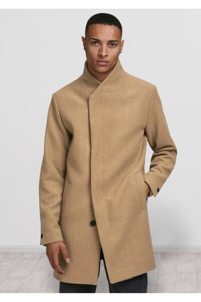 Jack & Jones Ανδρικό κοντό παλτό – Μπεζ, Μ