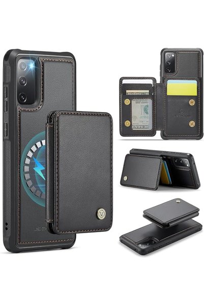 GENERAL ELEPIK for Samsung Galaxy S20 FE Case, Removable Magnetic Wallet Case...