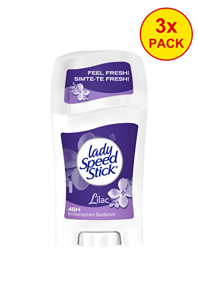 Lady Speed 3-кратна опаковка Твърд дезодорант стик Lilac 40гр
