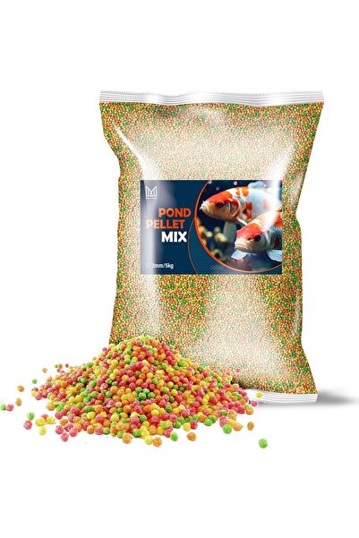 Mersjo Hrană pentru pești de grădină, crap koi, pelete pentru iaz MIX 5kg 3mm