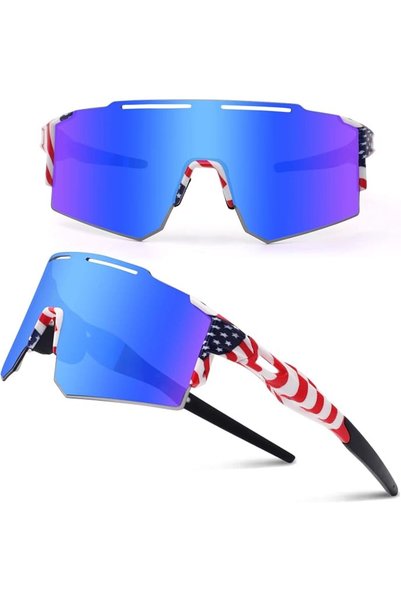 GENERAL Ukoly Cycling Sunglasses for Men Women with 3 Interchangeable Lenses,...