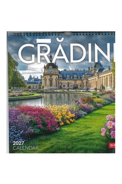 O-PRESS Calendar gradini 2027 patrat 300* 300 , 8 file,